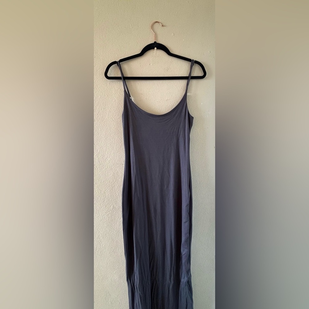 Gray Body-con Maxi Dress